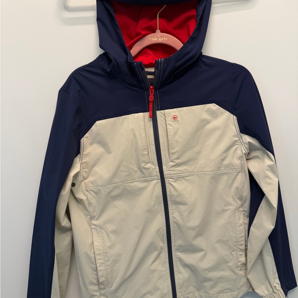 Vineyard Vines Boys Colorblock Hooded Zipper Lightweight Jacket